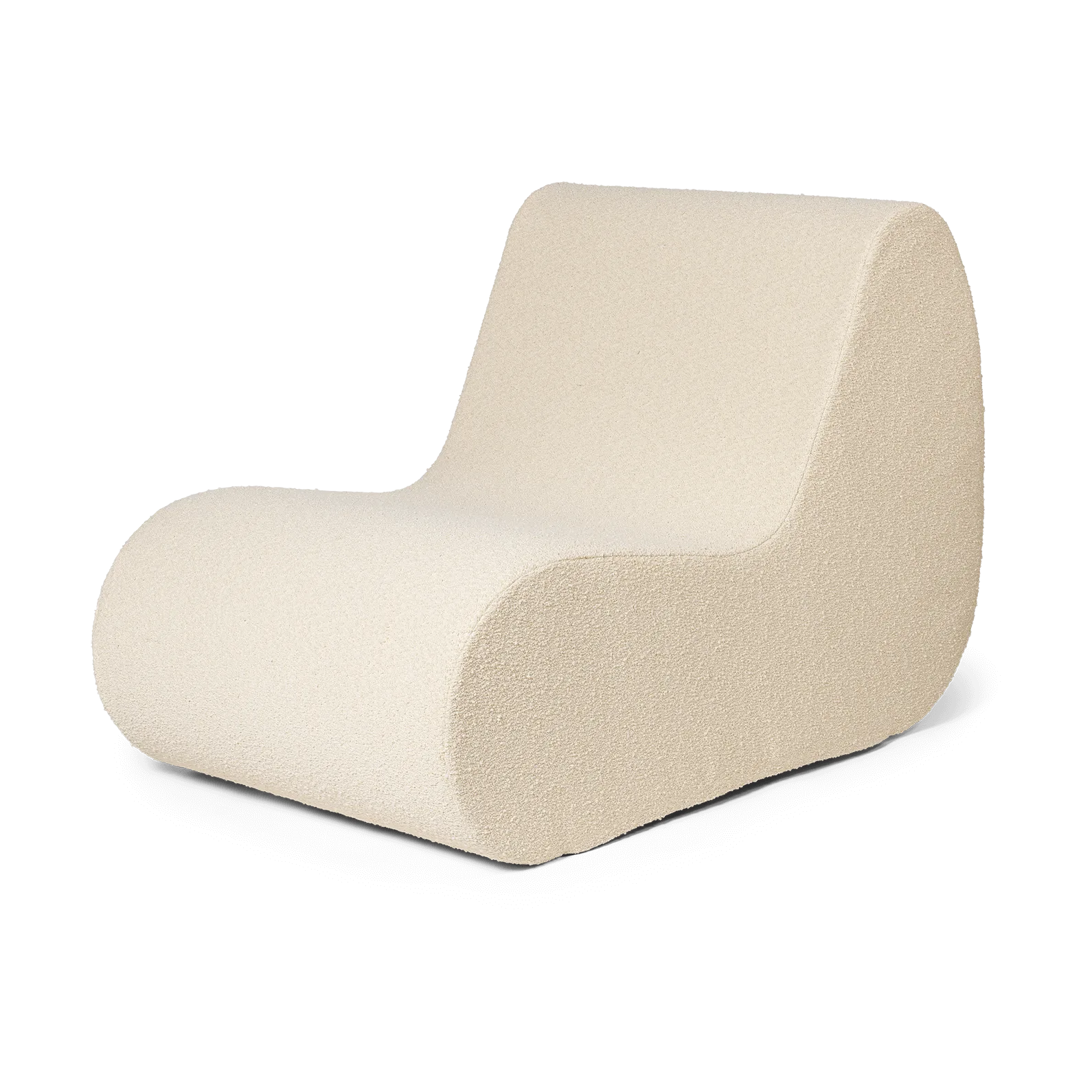 Ferm Living Canapé modulable Rouli center module pure bouclé Off-white