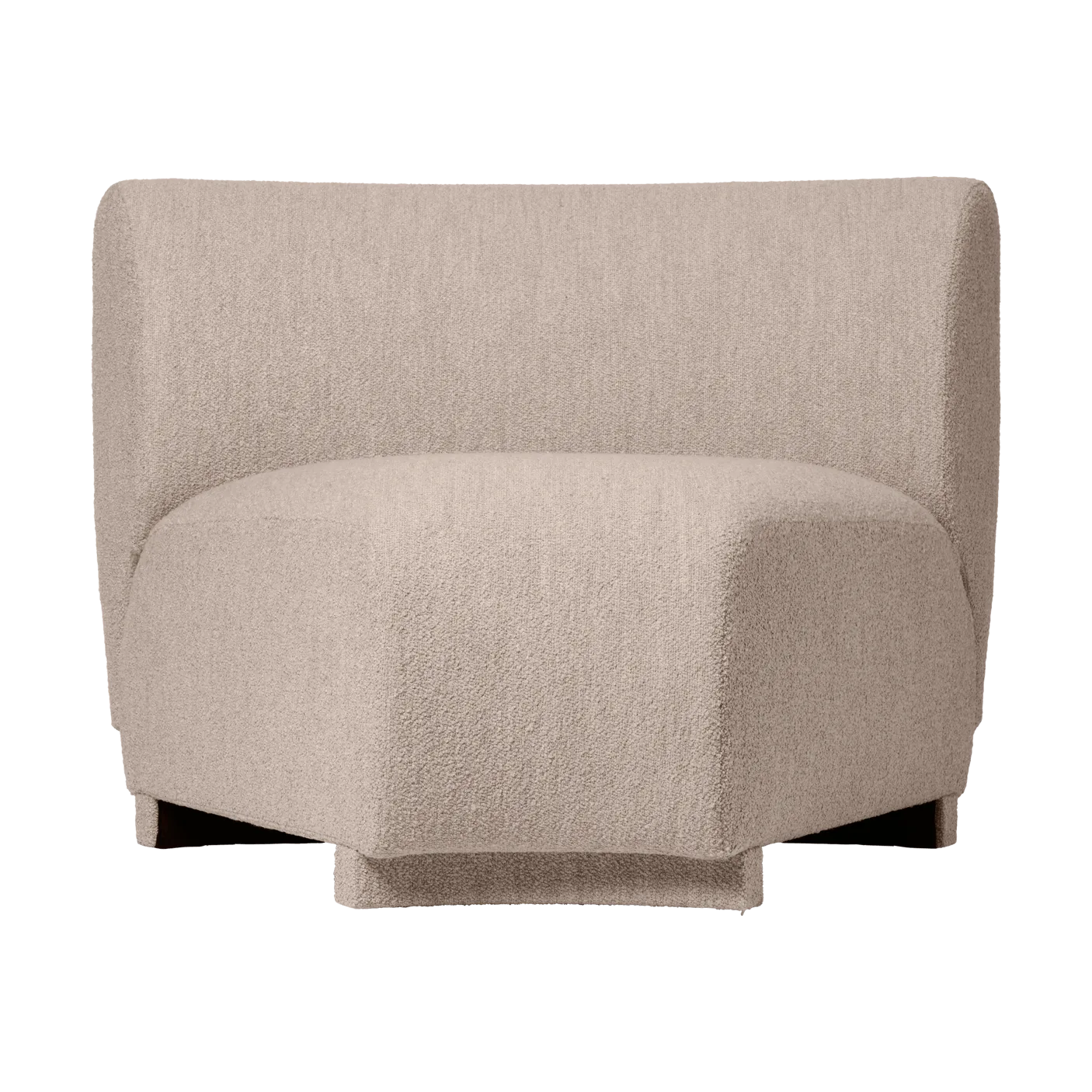 Ferm Living Canapé modulaire Rico 45 corner Soft Bouclé Natural