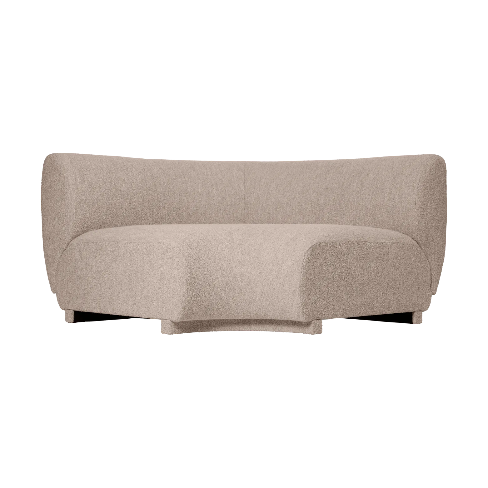 Ferm Living Canapé modulaire Rico 90 corner Soft Bouclé Natural
