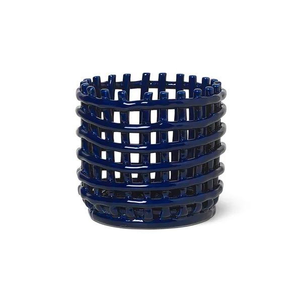 Ceramic flätad korg Ø16 cm