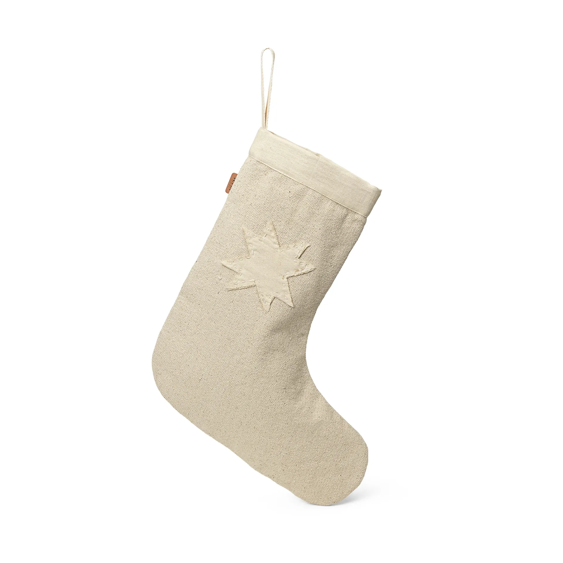 Ferm Living Chaussette de Noël Vela Natural