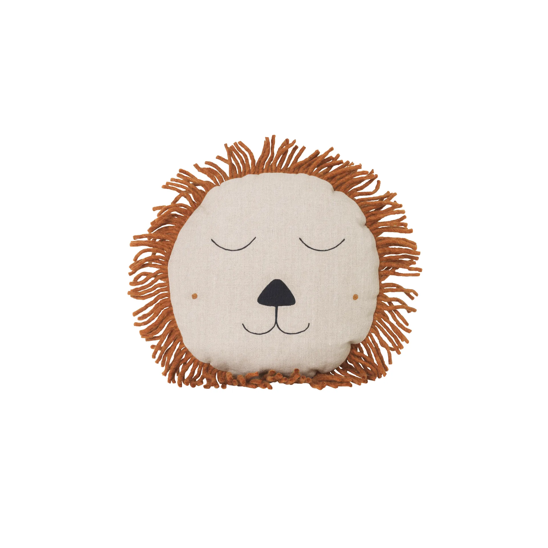 Ferm Living Coussin lion Safari Natural