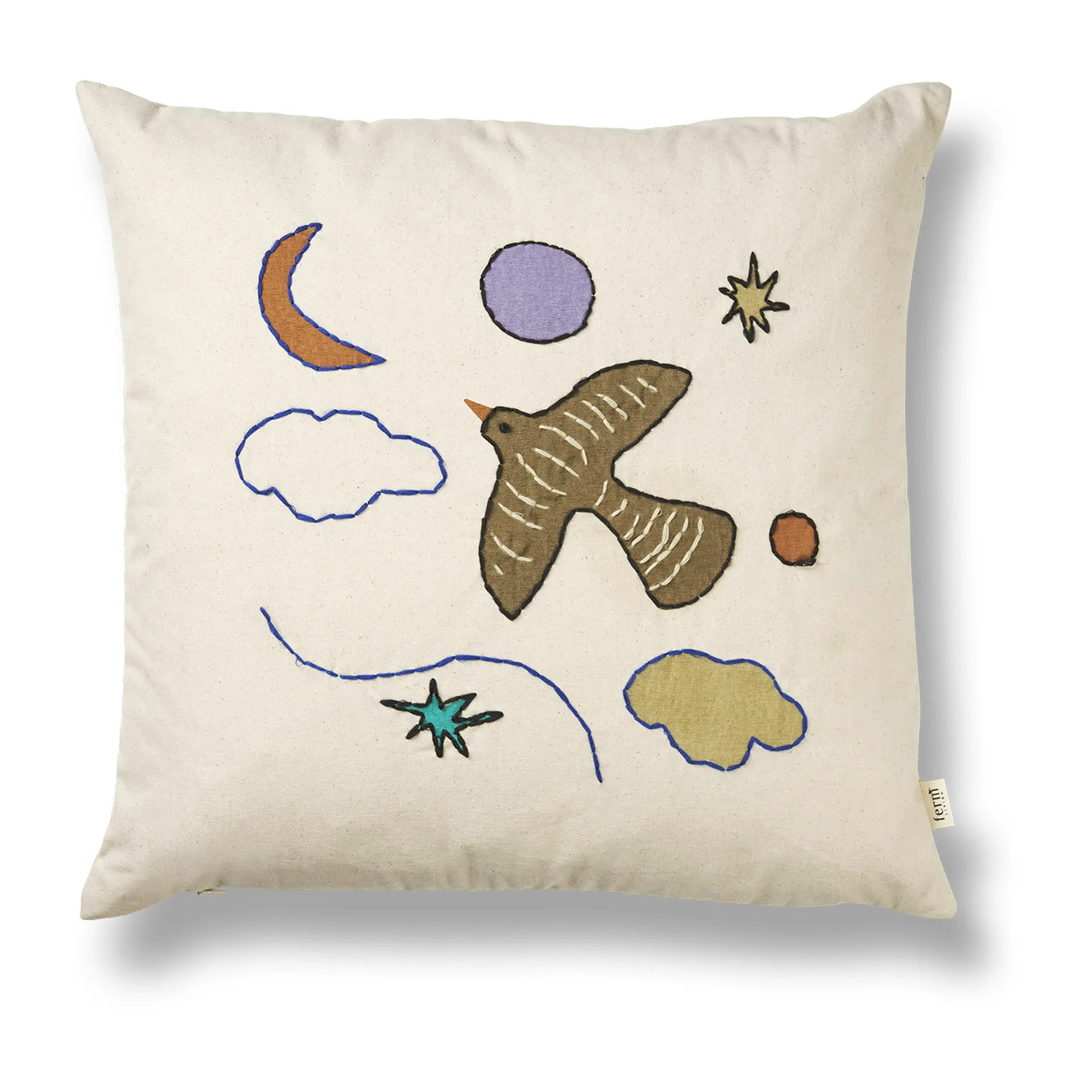 Ferm Living Coussin Naive cm Bird