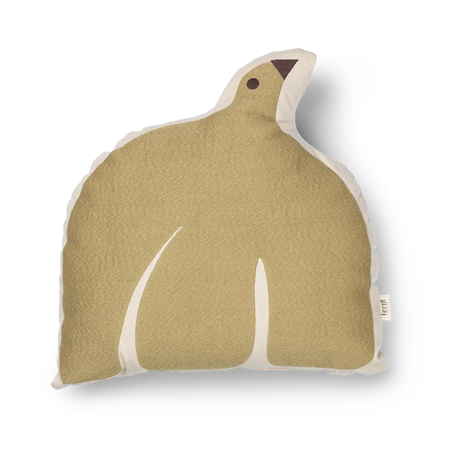 Ferm Living Coussin Swif bird cm Silver Fern
