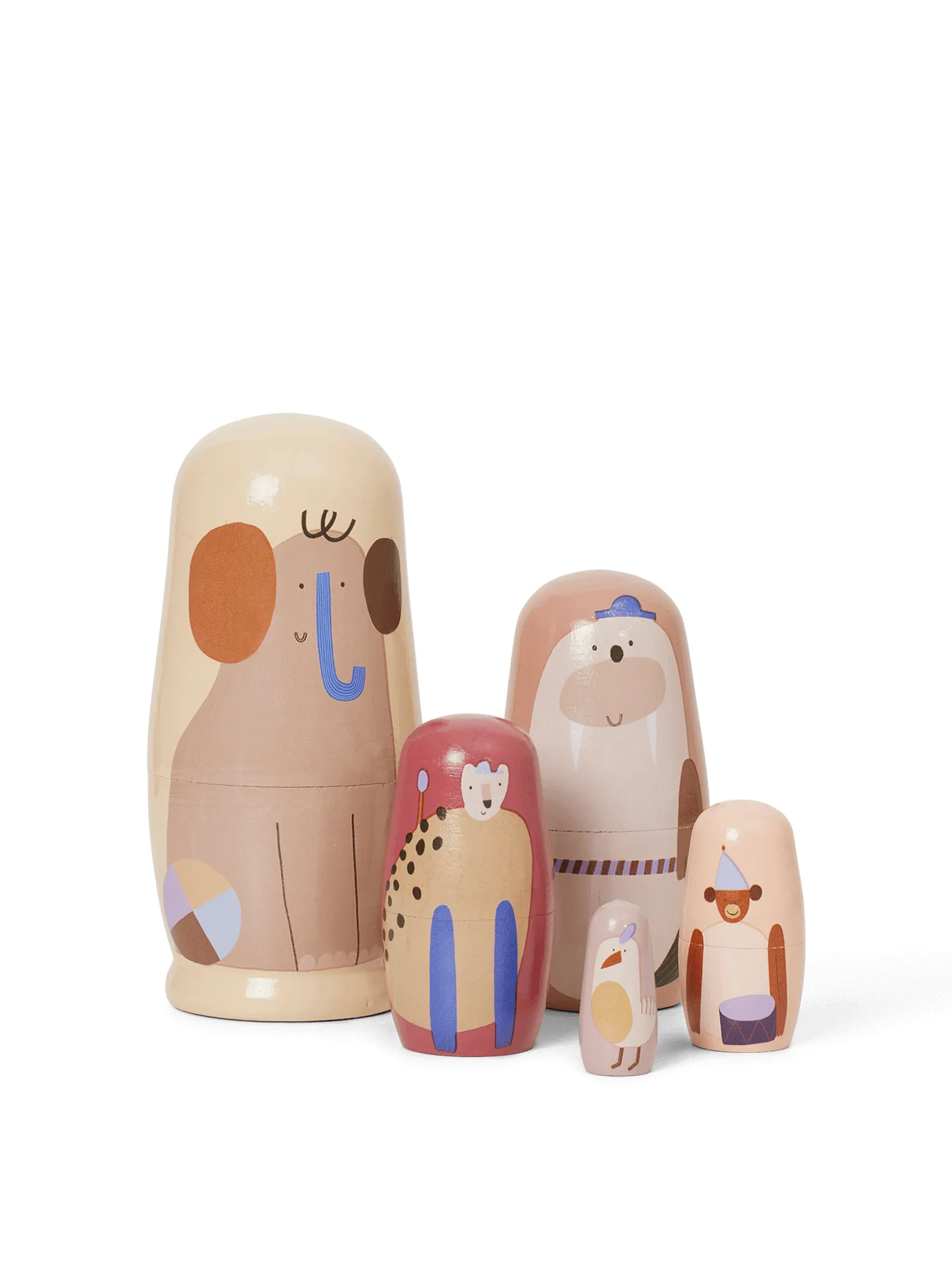ferm LIVING Critter Puppen, Ø 6,4 × 14 cm