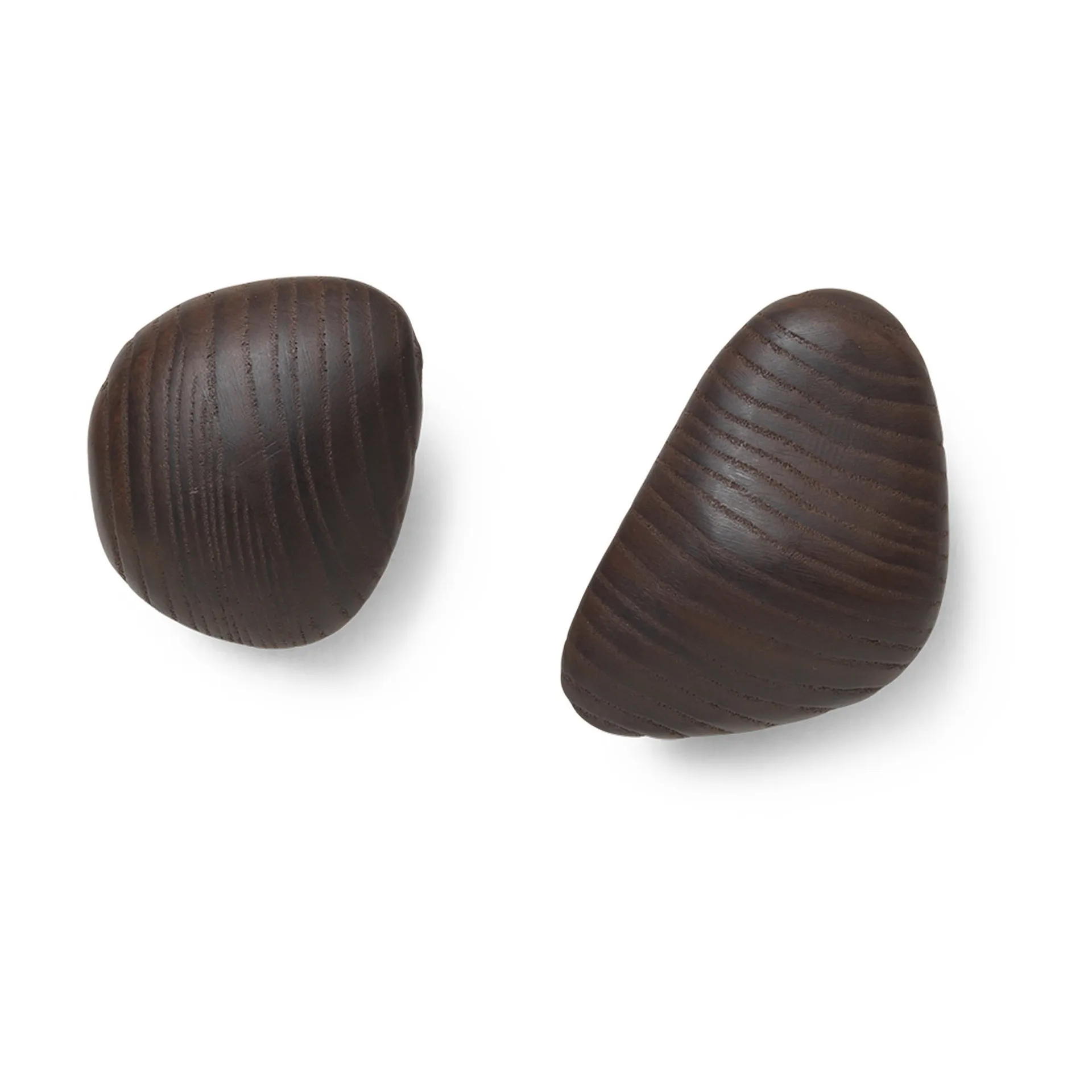 Ferm Living Crochet Cairn 2 pièces Dark Brown