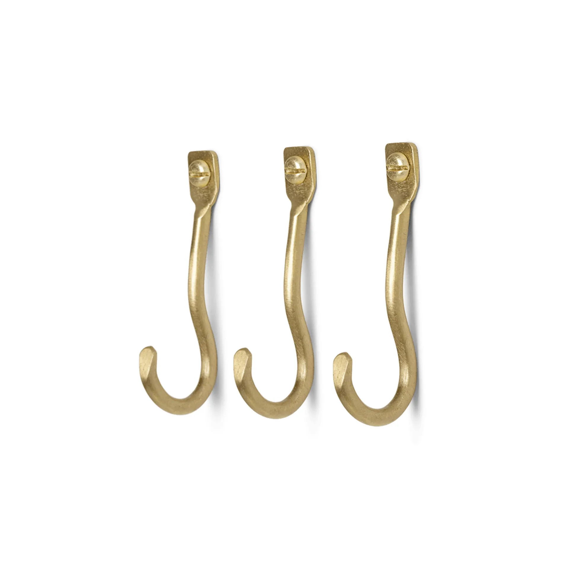Ferm Living Crochet Curvature Lot de 3 Laiton