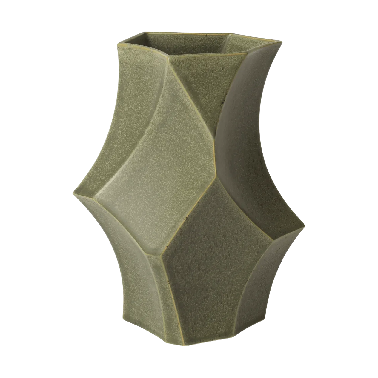 Ferm Living, Cueva Vase 26 cm - Dark Sage