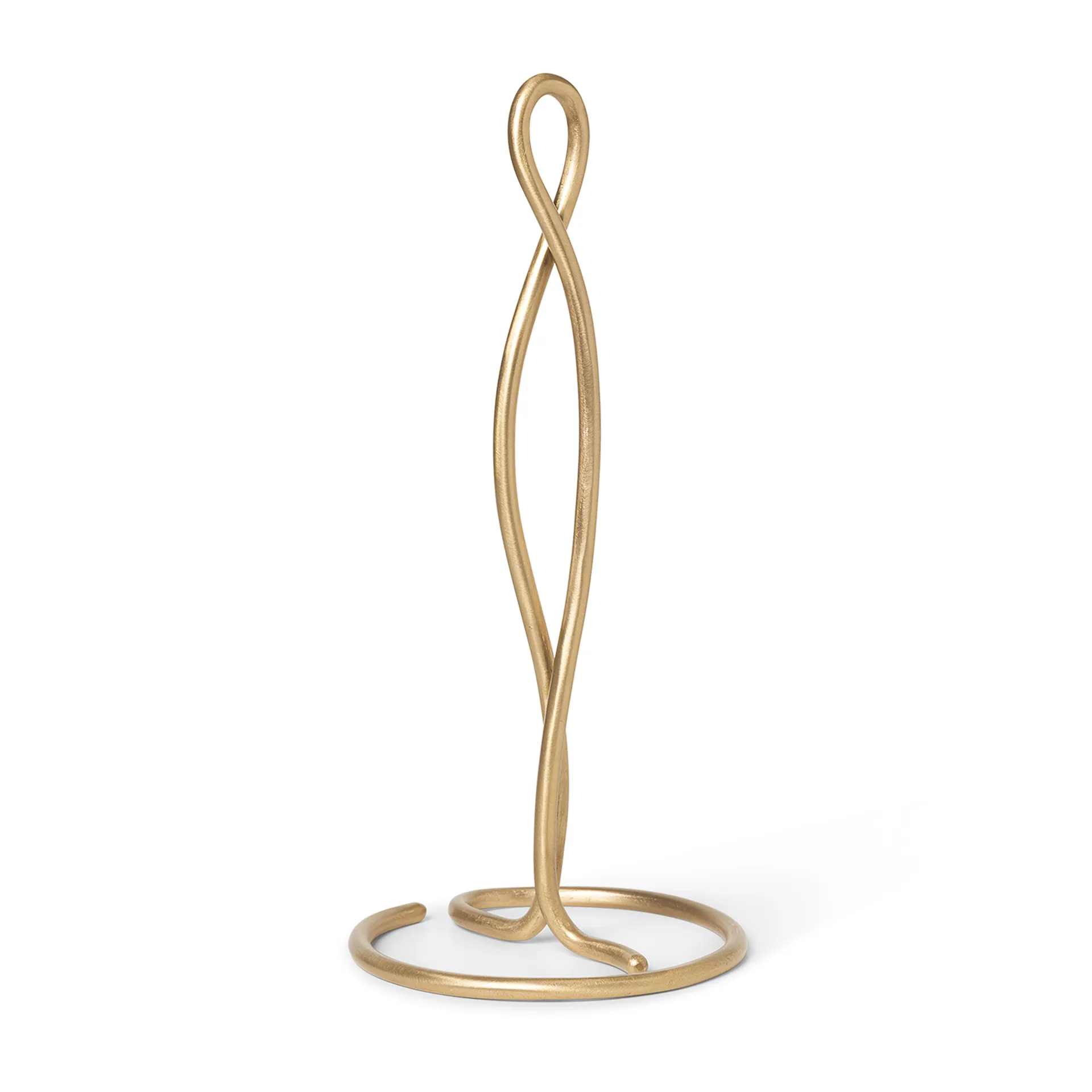 Ferm Living Curvature køkkenrulleholder Messing