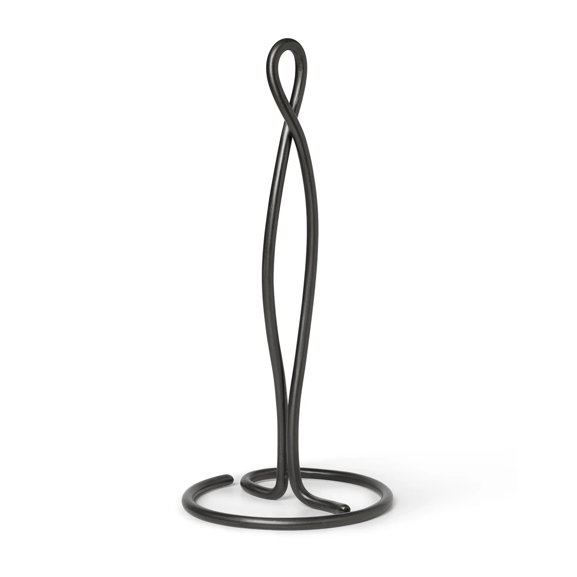 Ferm Living Curvature køkkenrulleholder Sort messing