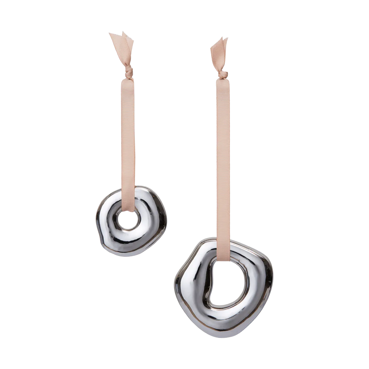 Ferm Living Décoration suspendue Orrith, 2 pièces Argent
