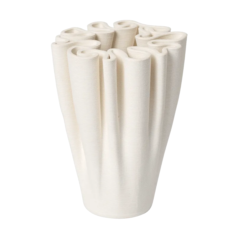 Ferm Living, Dedali Vase - H11 - Off-white