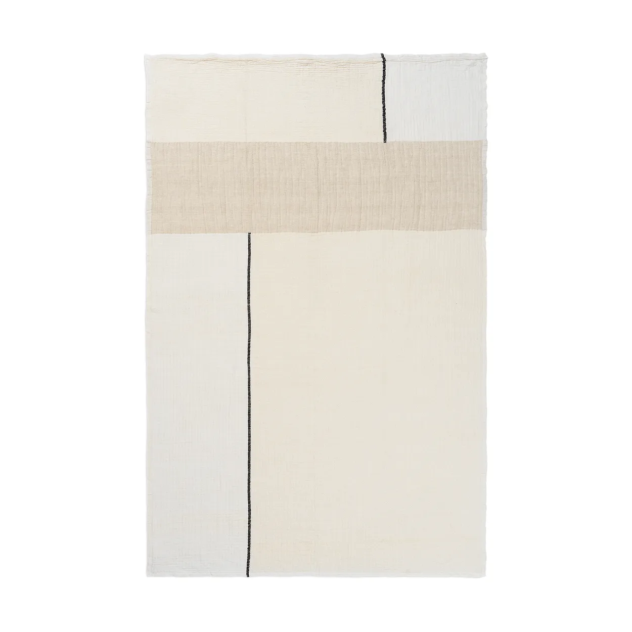 Dela Decke 120 x 170 cm, Natural-Off-white