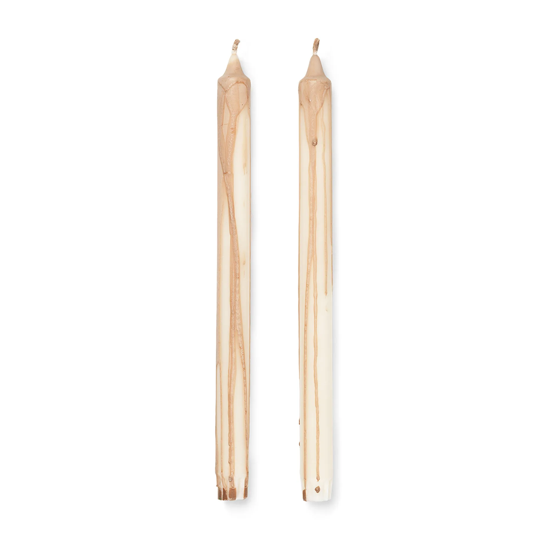 Ferm Living Dryp stearinlys 2-pak Beige