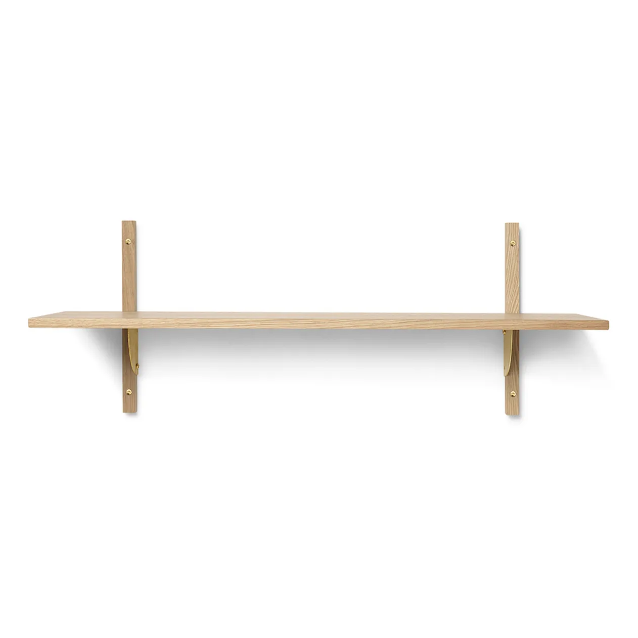 Ferm Living Étagère Sector L/S Chêne-laiton