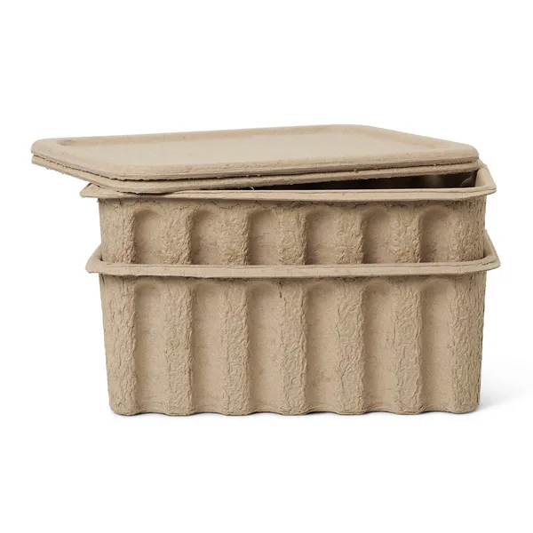 Ferm förvaringslåda med lock papper 2-pack