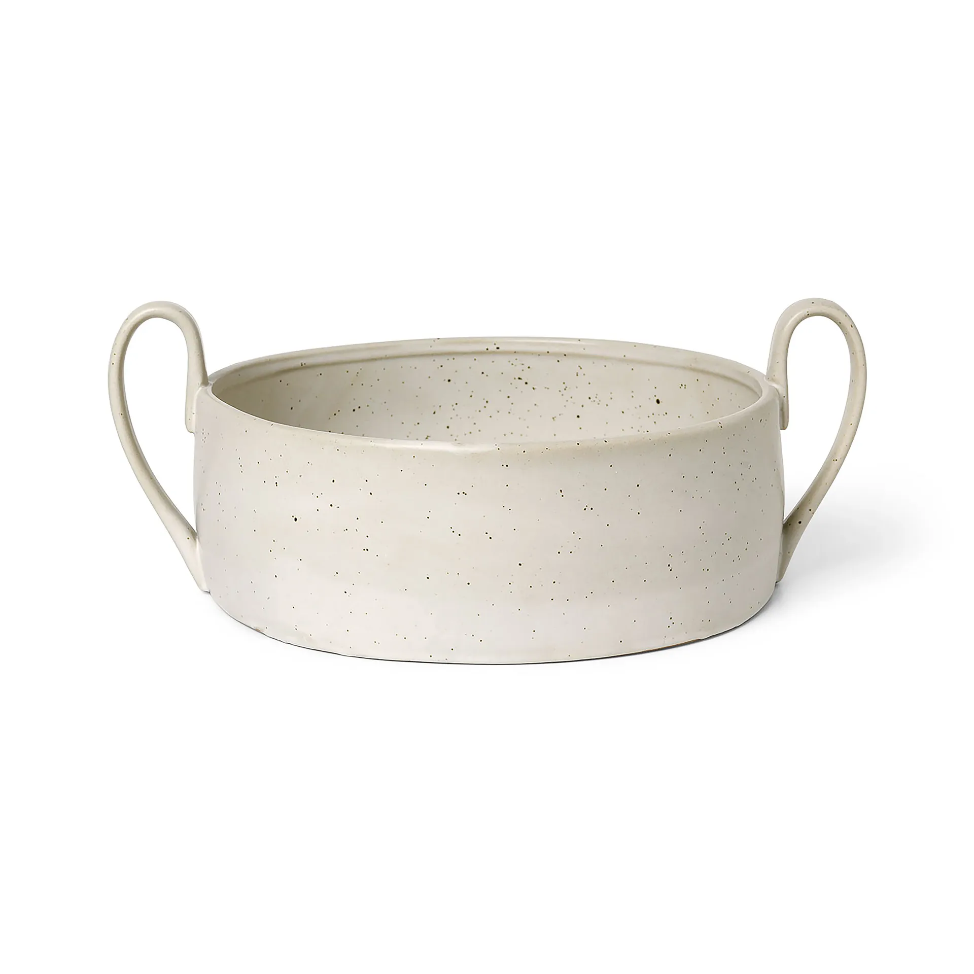 Ferm Living Flow Centrepiece sk&aring;l Off-white speckle