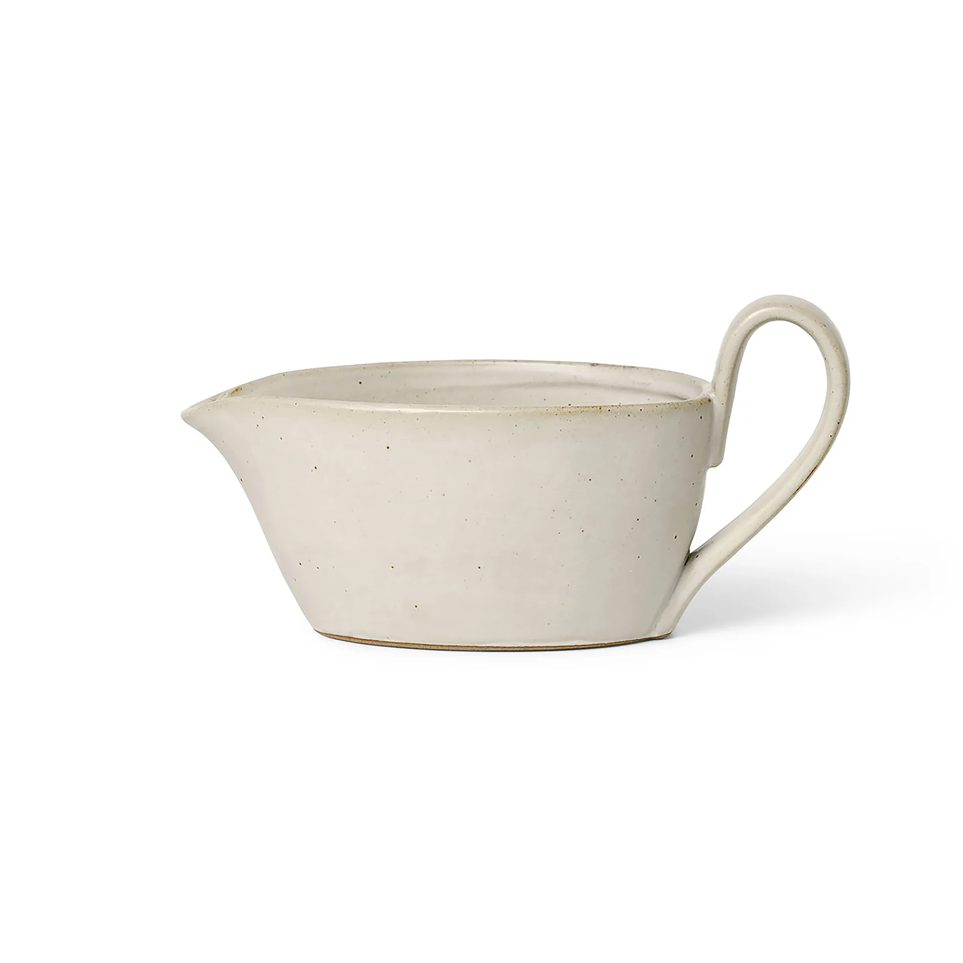 Ferm Living Flow saucekande 30 cl Offwhite speckle