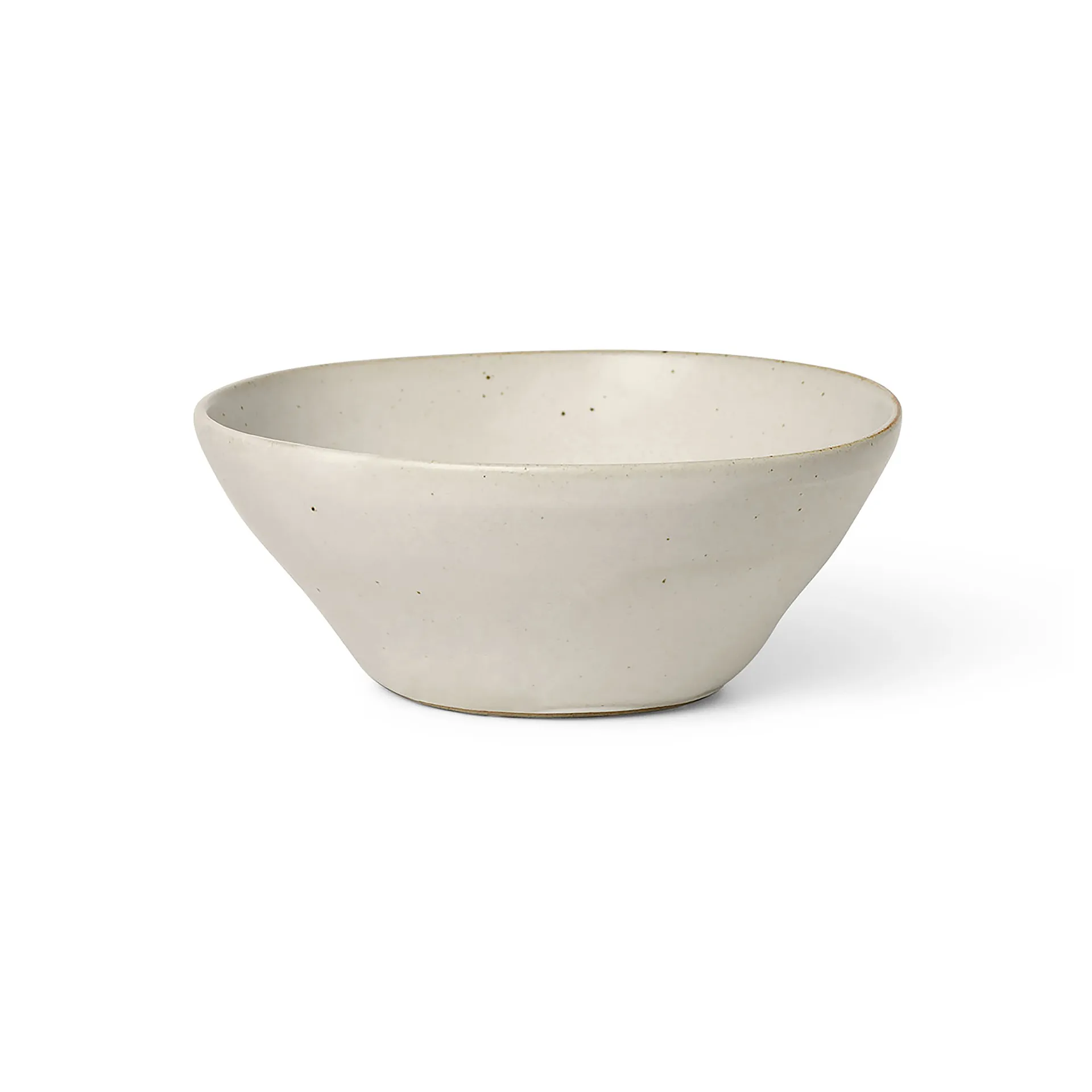 Ferm Living Flow sk&aring;l 14,5 cm Off-white speckle