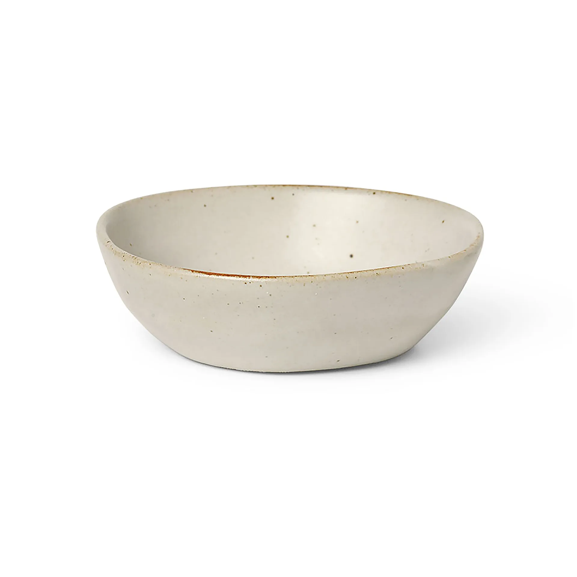 Ferm Living Flow sk&aring;l 9 cm Off-white speckle