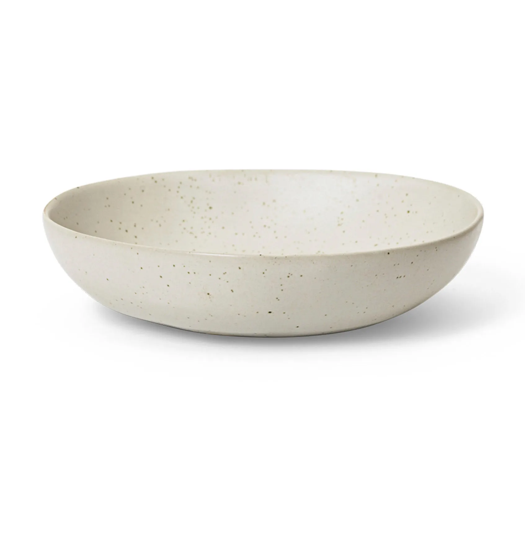 Ferm Living Flow sk&aring;l large &Oslash;19,5 cm Off-white speckle