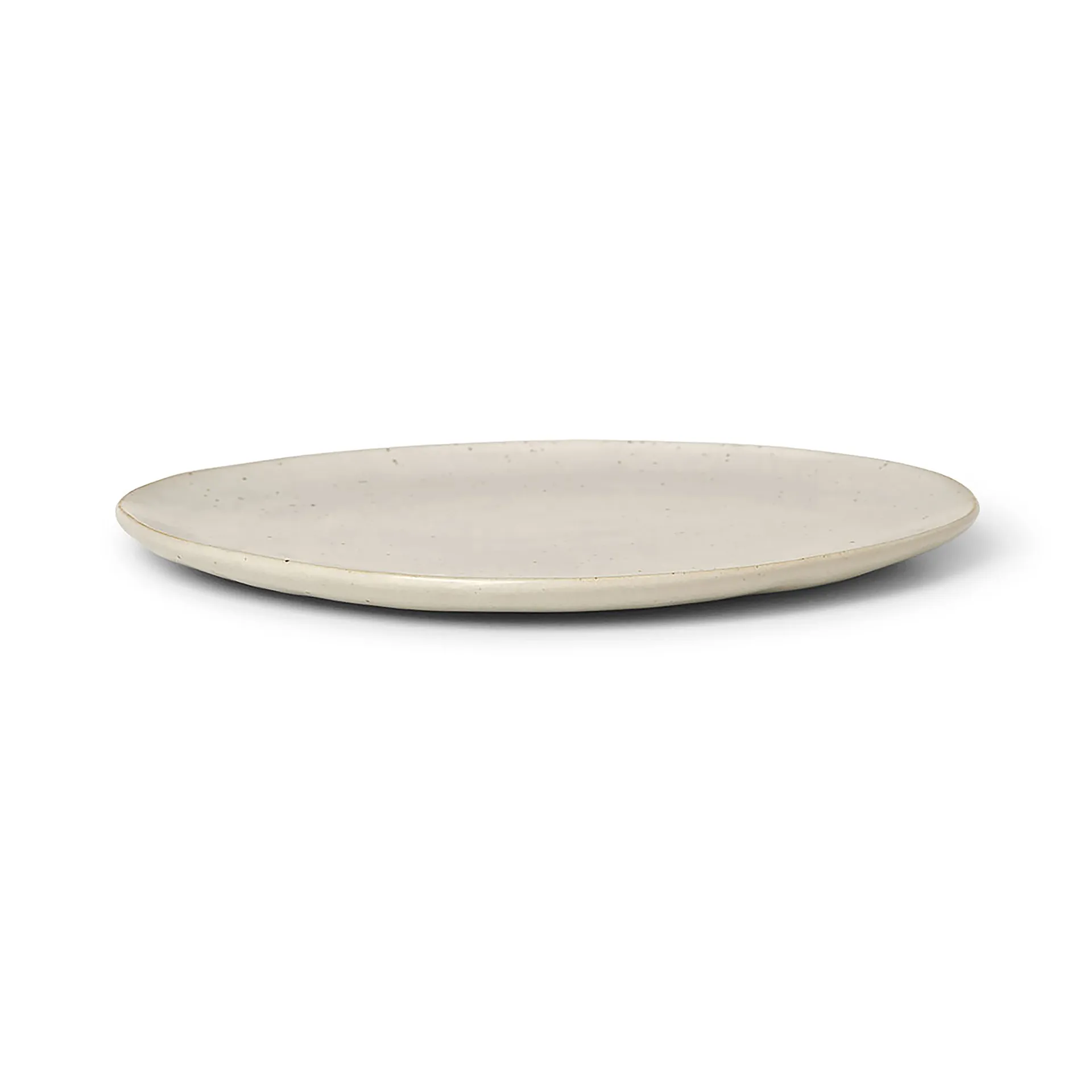 Ferm Living Flow tallerken 22 cm Offwhite speckle