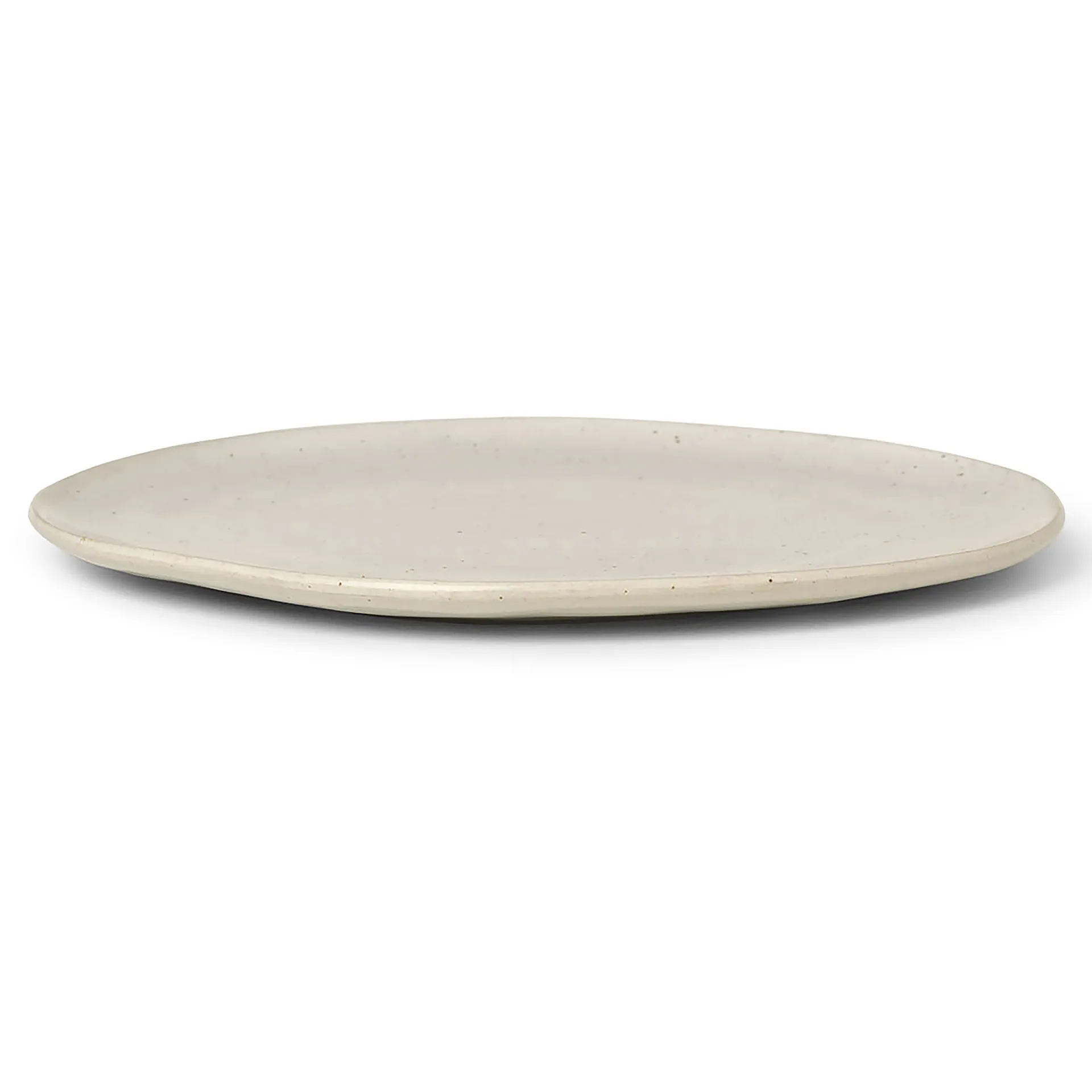 Ferm Living Flow tallerken 27 cm Offwhite speckle