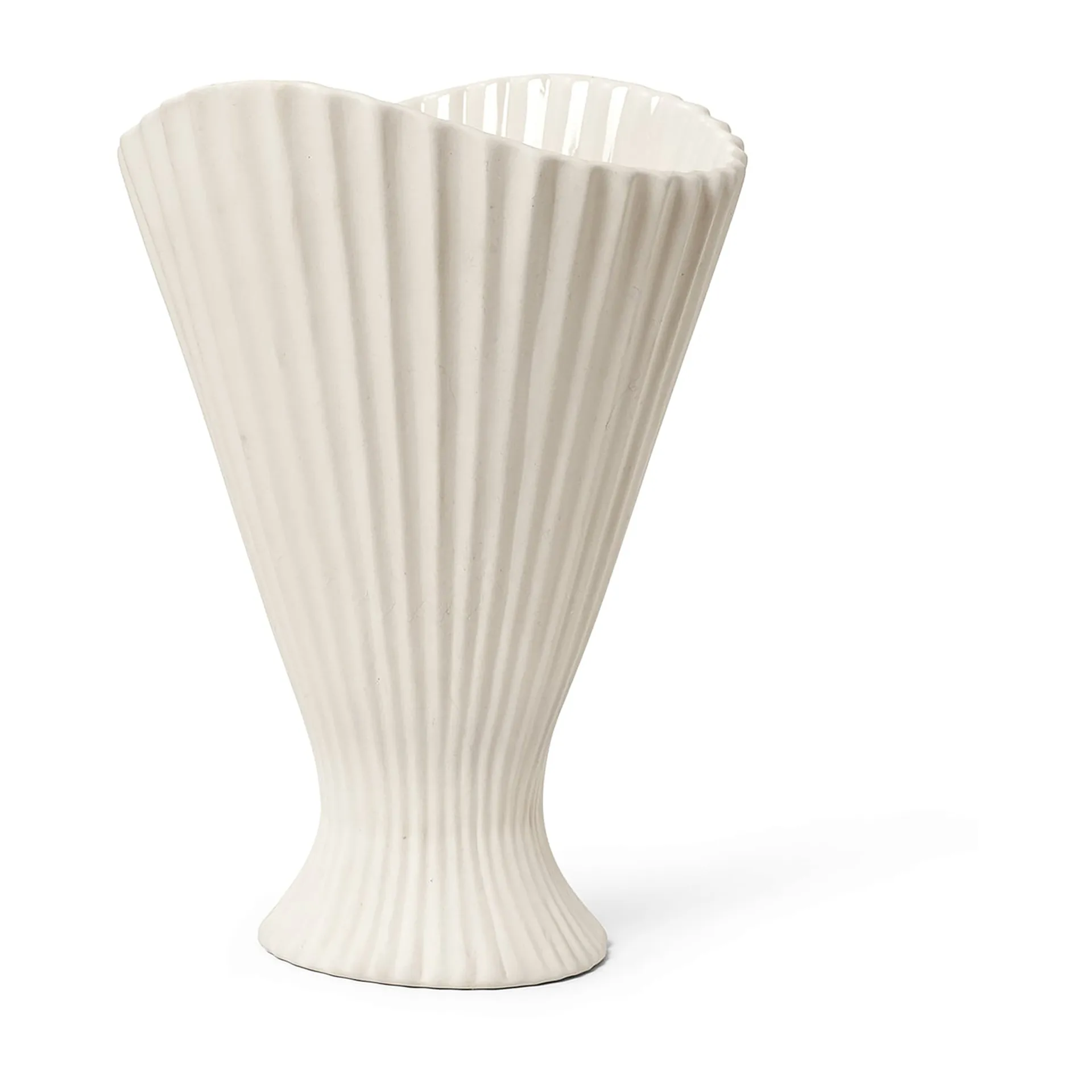 Ferm Living Fountain vase 30,5 cm Offwhite