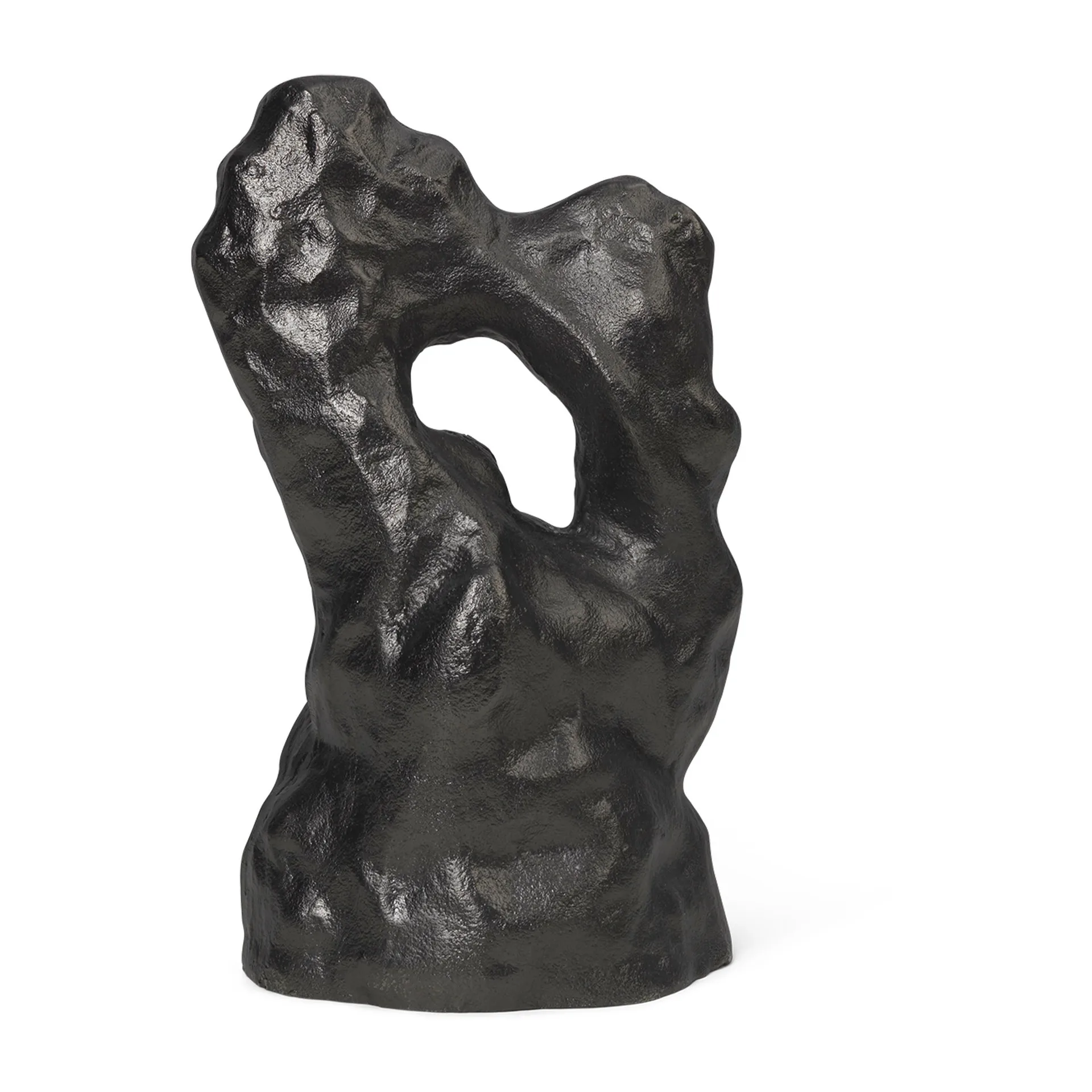 Ferm Living Grotto skulptur Blackened aluminium billede
