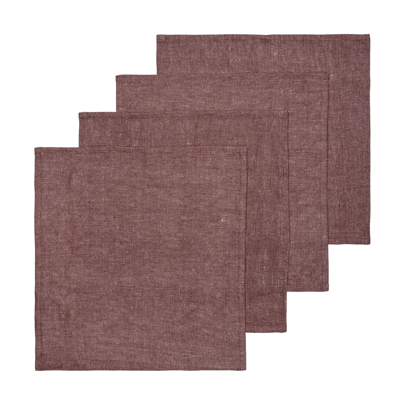 Ferm Living Hale serviet 4-pak Chestnut, 35x35 cm