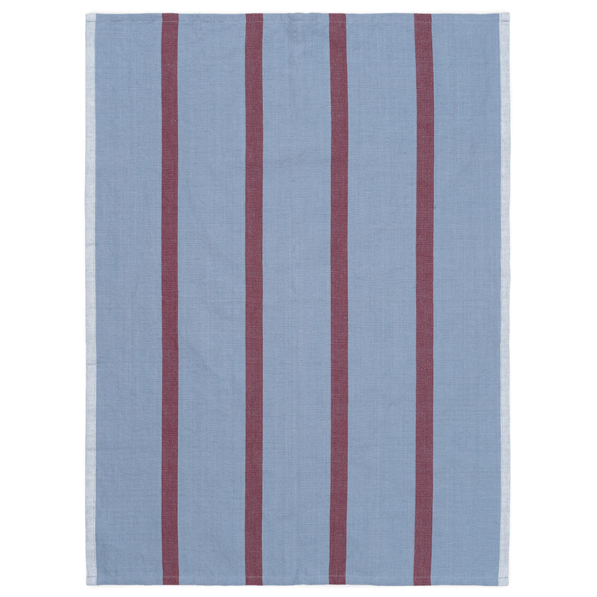 Ferm Living Hale viskestykke 50x70 cm Faded blue-burgundy