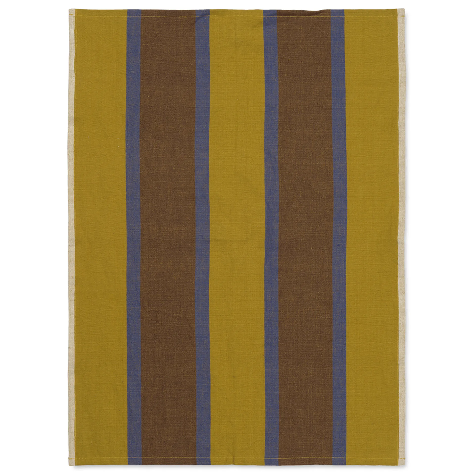 Ferm Living Hale viskestykke 50x70 cm Lime-bright blue-chocolate