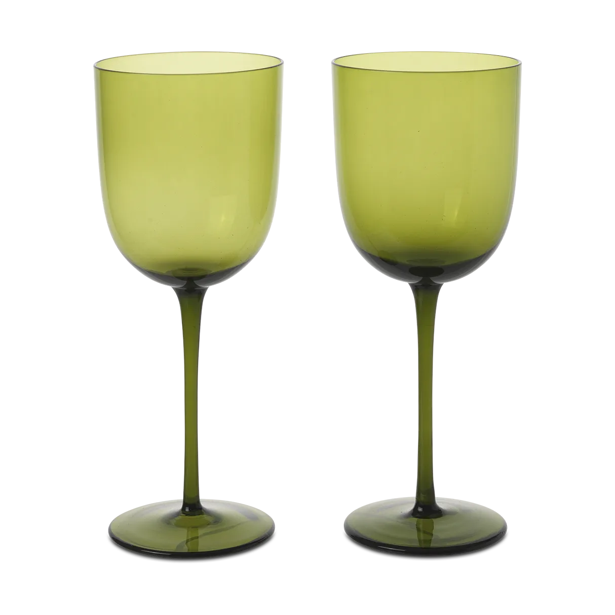 Ferm Living Host hvidvinsglas 30 cl 2-pak Moss Green