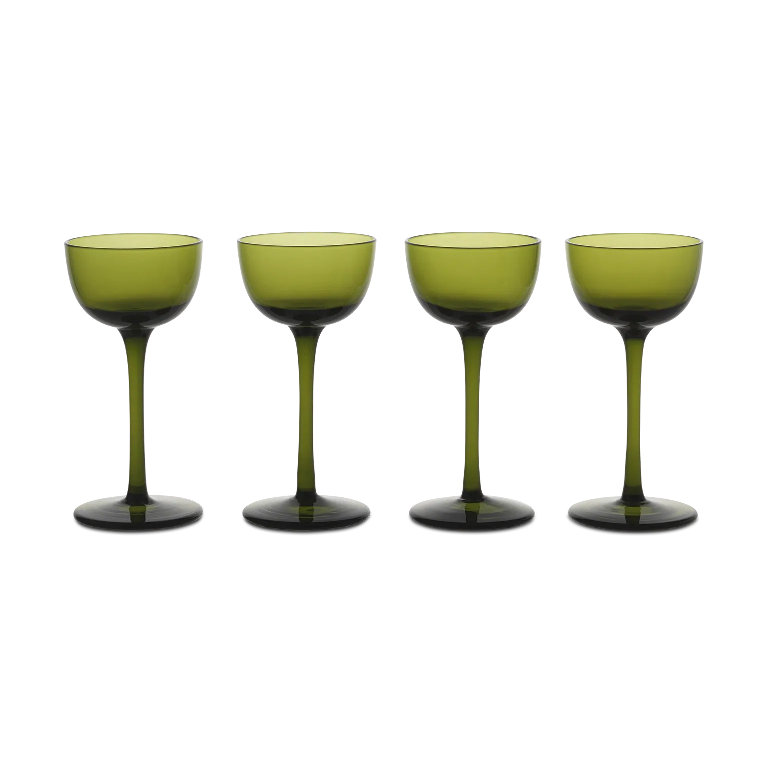 Ferm Living Host lik&ouml;rglas 4-pack Moss Green