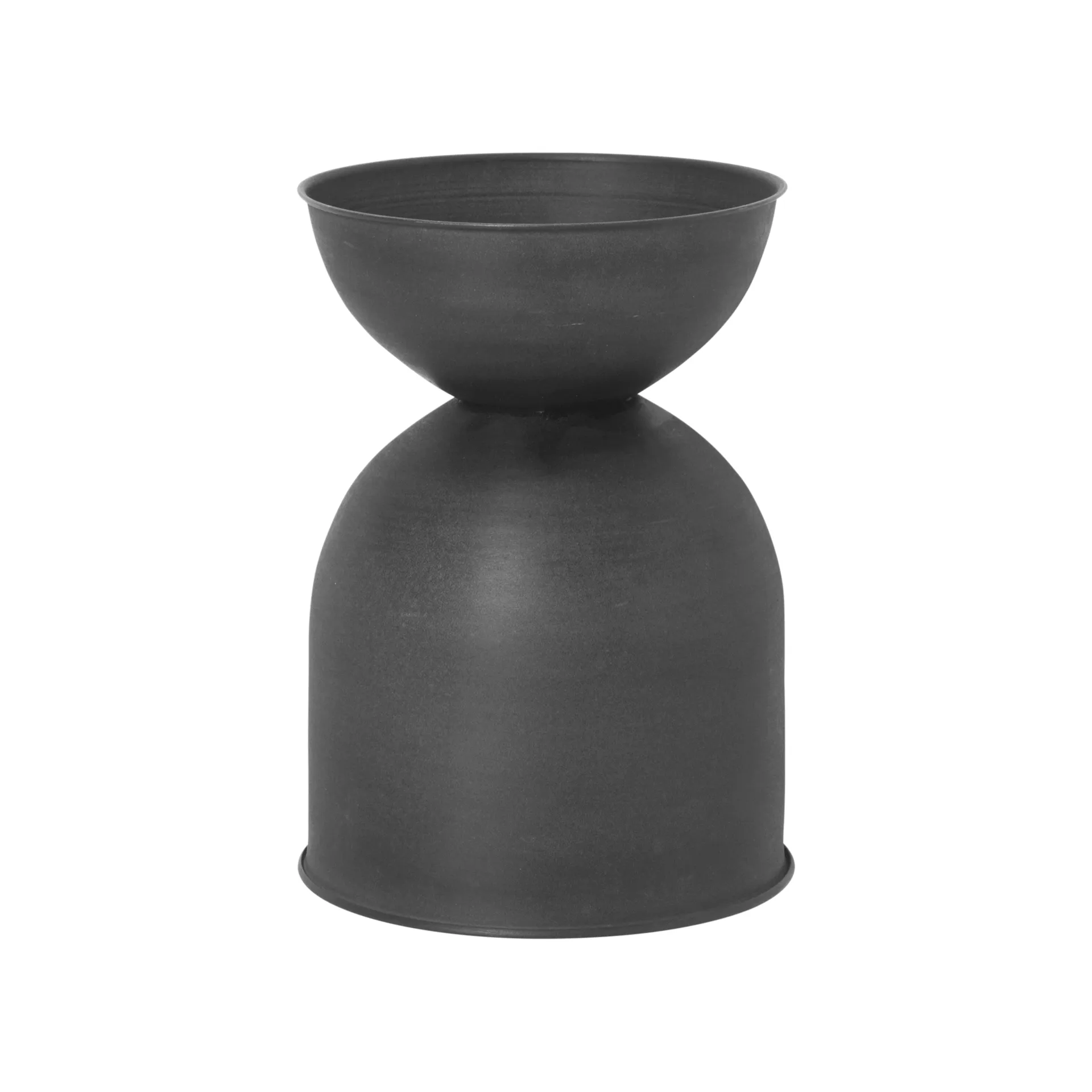 Ferm Living Hourglass krukke lille Ø30 cm Sort-mørkegrå