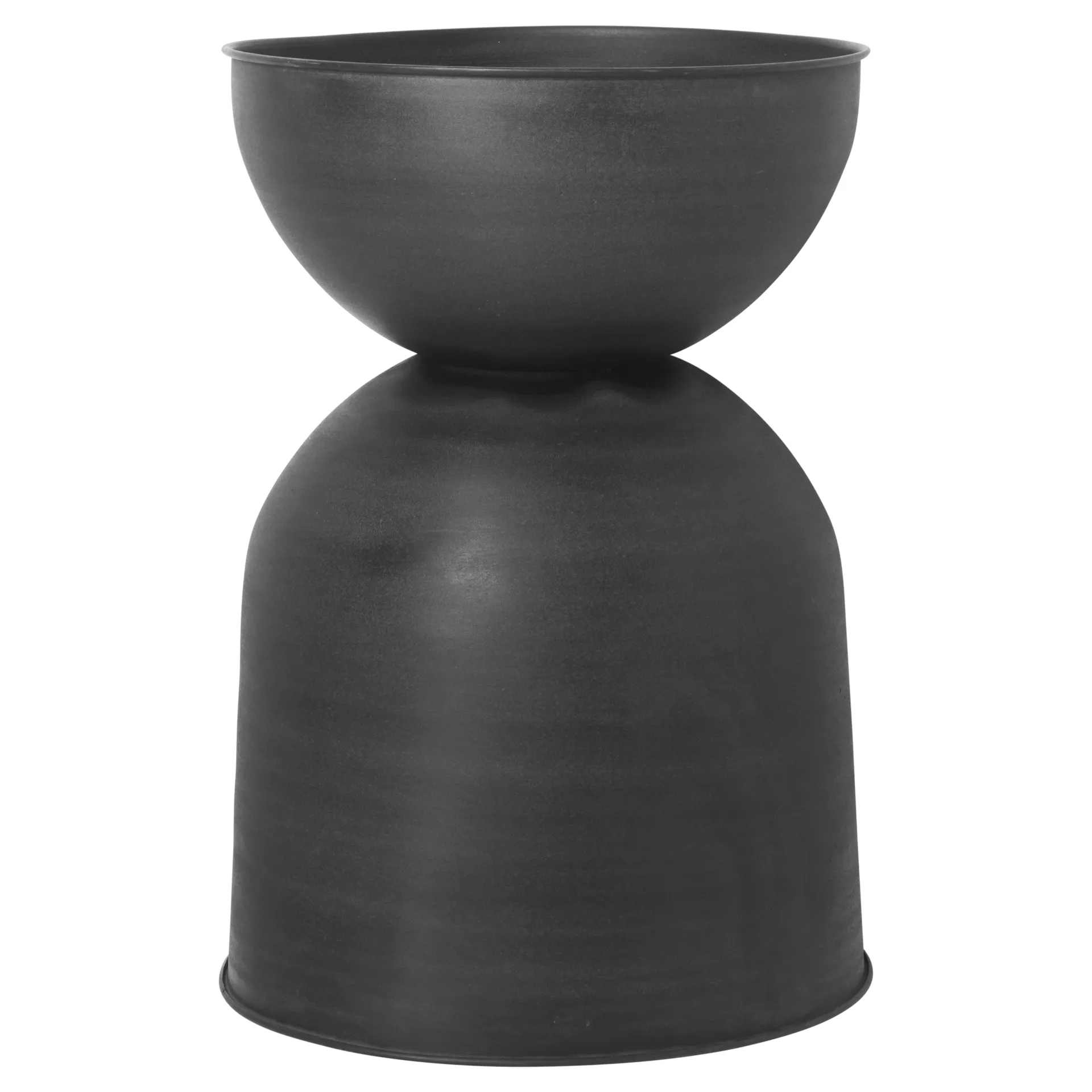 Ferm Living Hourglass krukke stor Ø50 cm Sort-mørkegrå