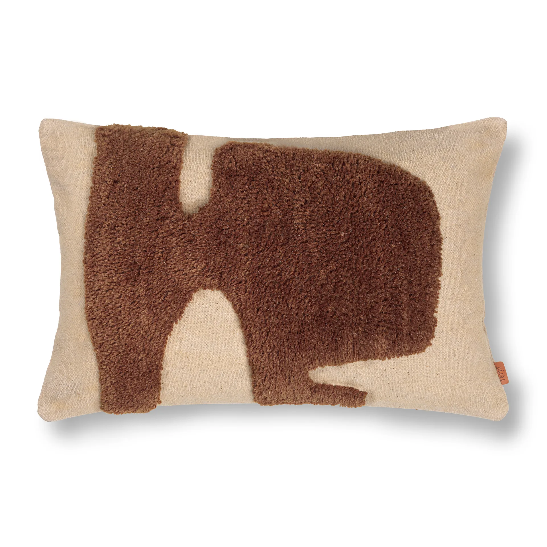 Ferm Living Lay rektangulær pude 40x60 cm Sand/Sugar Kelp
