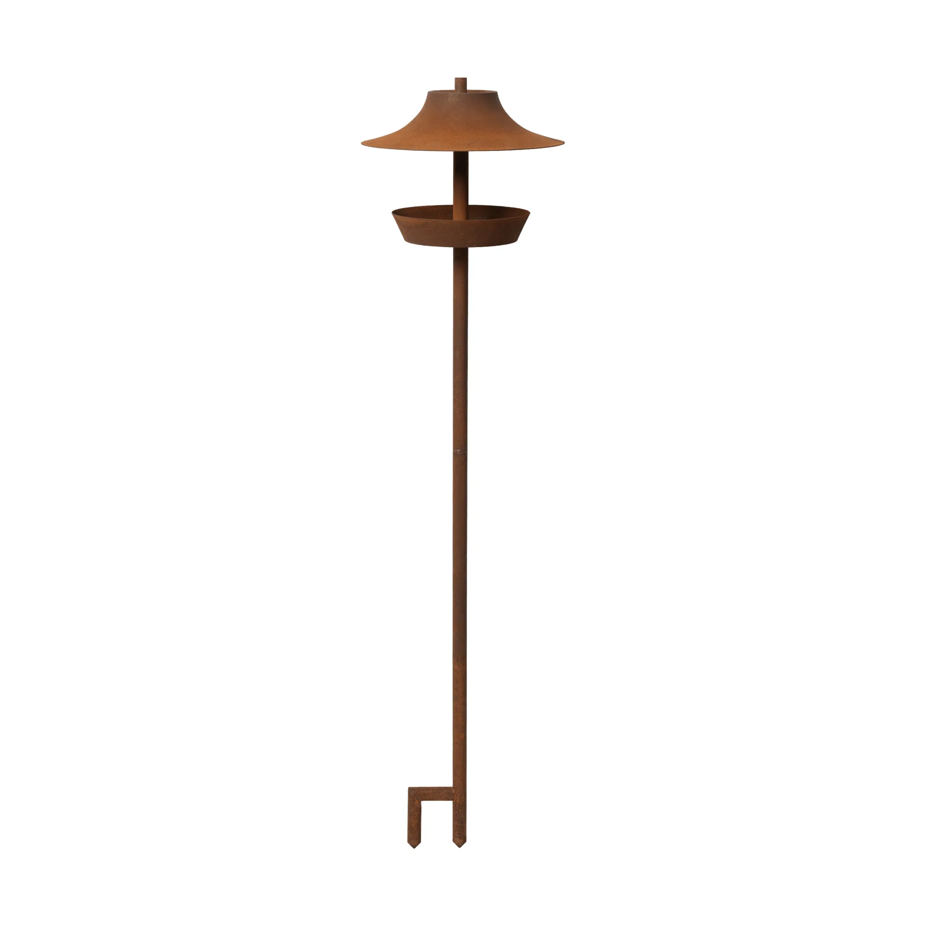 Ferm Living Mangeoire pour oiseaux Cortivo Rouille, Ø25x100 cm