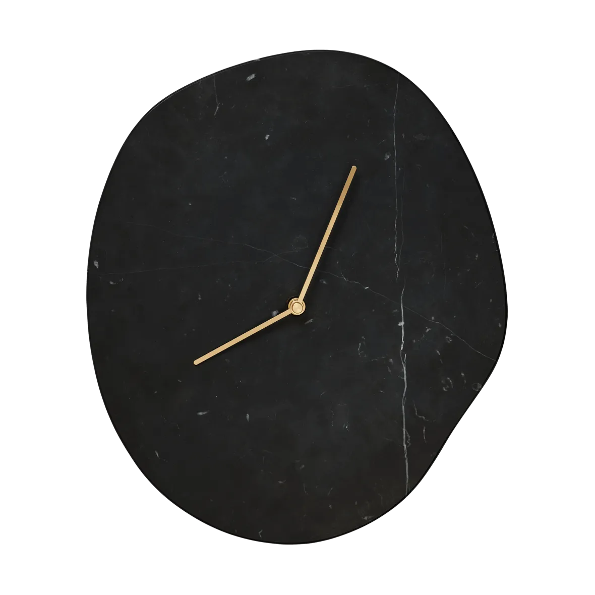 Ferm Living Melt vægur 28x33 cm Black marble
