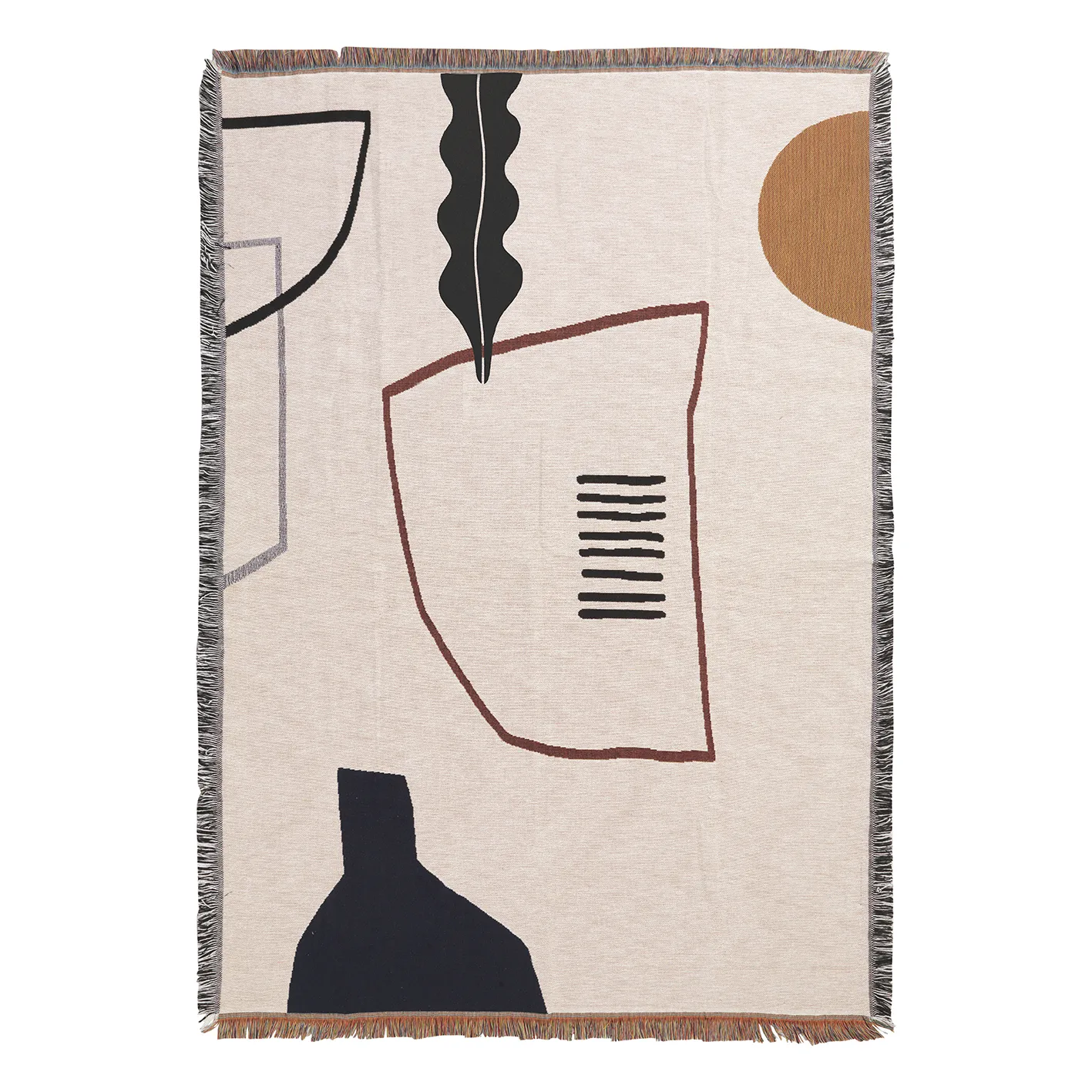 Ferm Living Mirage pläd 120×170 cm Off white
