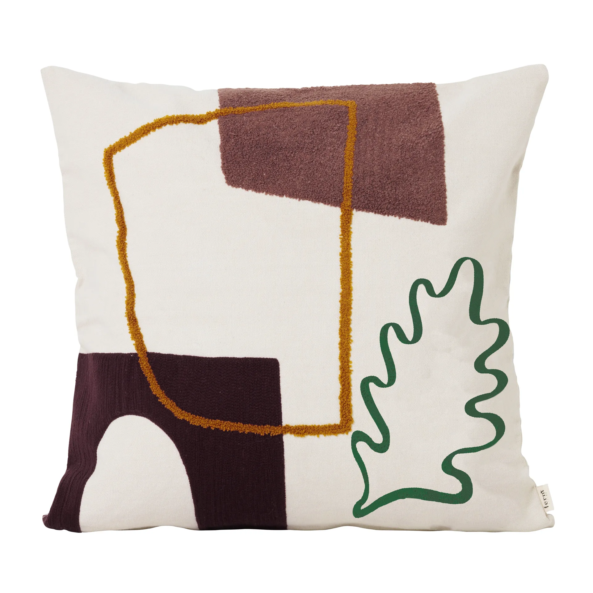 Ferm Living Mirage pude 50x50 cm Leaf