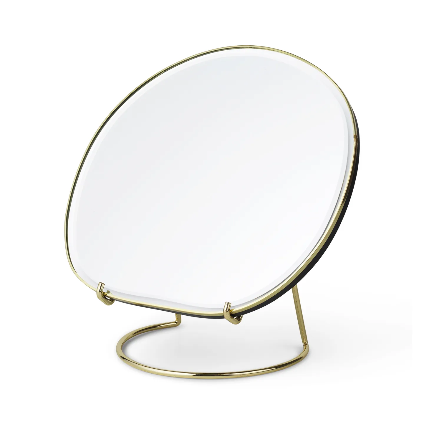 Ferm Living Miroir de table Pond Laiton