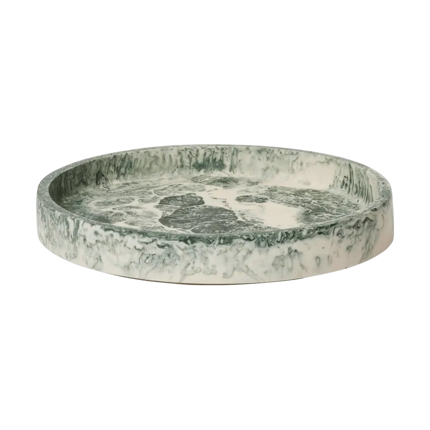 Ferm Living Mist dekorationsbakke Ø20 cm Emerald-off-white