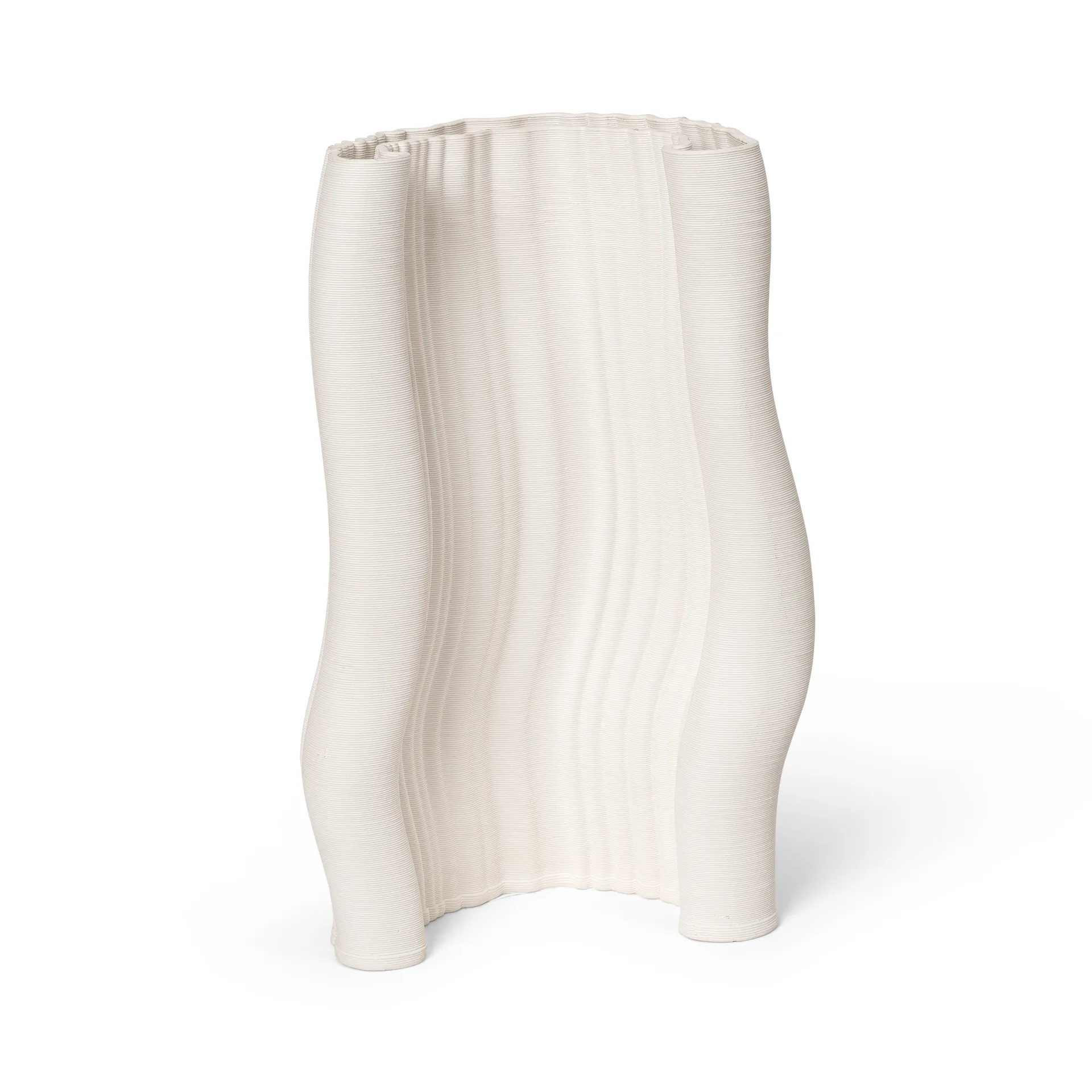 Ferm Living Moire vase 19 x 30 cm Offwhite
