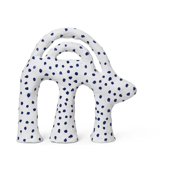 Mumbo skulptur 14,5x18,5 cm, White