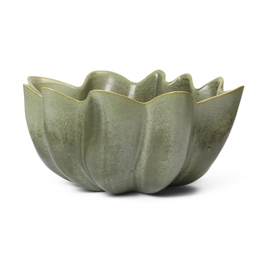 Ferm Living, Nium Skål Ø22 cm - Dark Sage