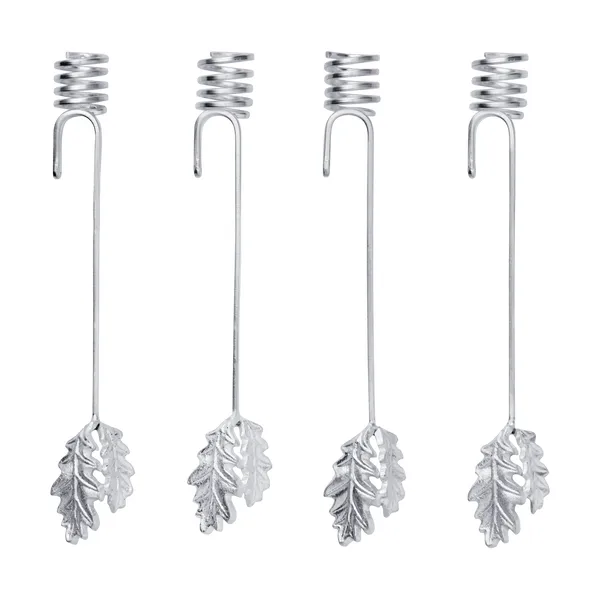 Oak leaf christmas tree ljusstake 4-pack