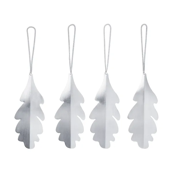 Oak leaf dekorationshängen 13,5 cm 4 pack