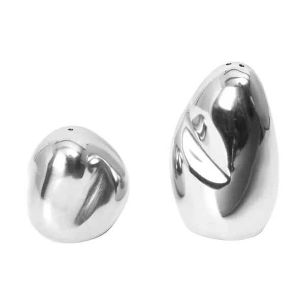 Orevo salt och pepparkar set, Polished Stainless Steel