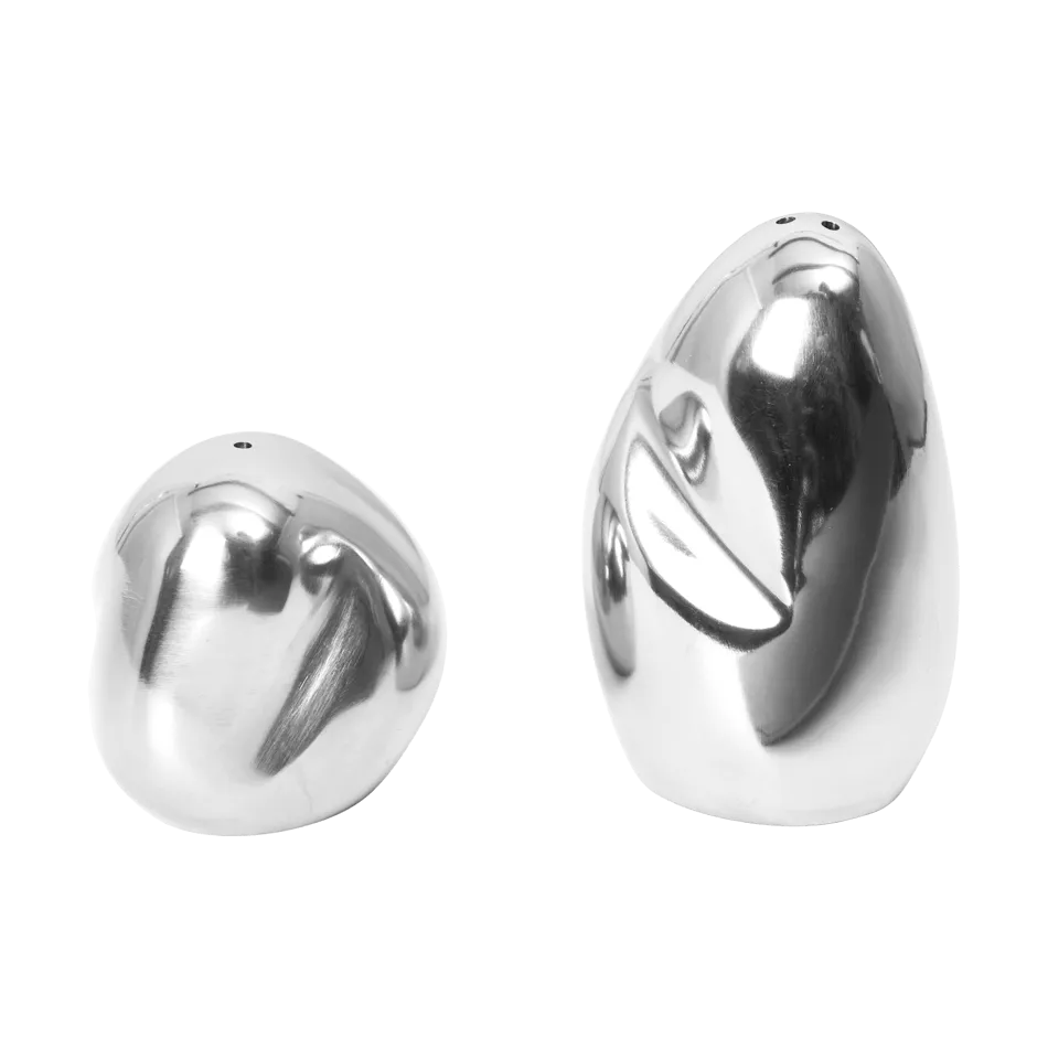 Ferm Living Orevo salt- og peberkar sæt Polished Stainless Steel